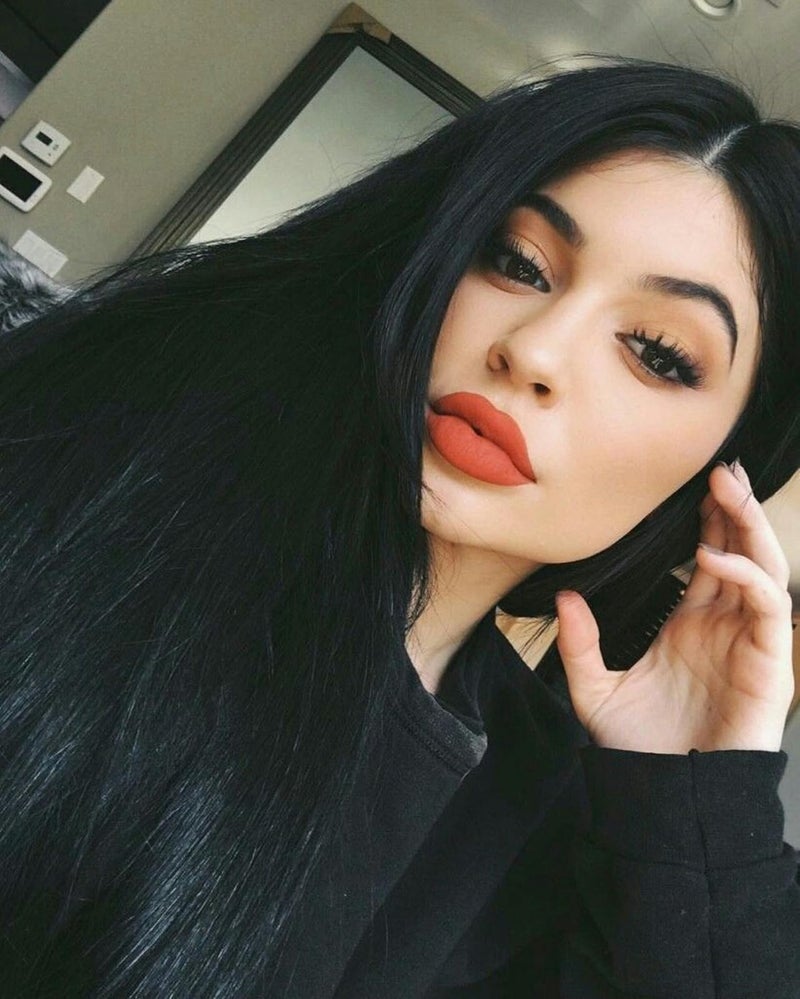 ميرسي شعر مستعار أسود طويل من ميرسي لزي القوطية للنساء أزياء الهالوين 27 بوصة شعر مستعار أسود طويل مستقيم طبيعي لطيف شعر مستعار أسود لأزياء الساحرة للنساء S034BK - Image 4